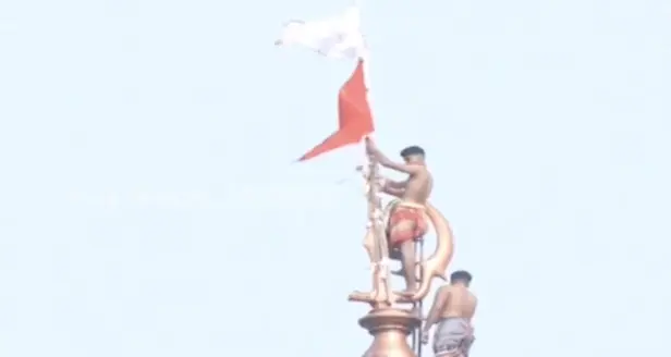 Lightning Strikes Flag Mast, Damage CCTV Cameras At Bhubaneswar’s Lingaraj Temple