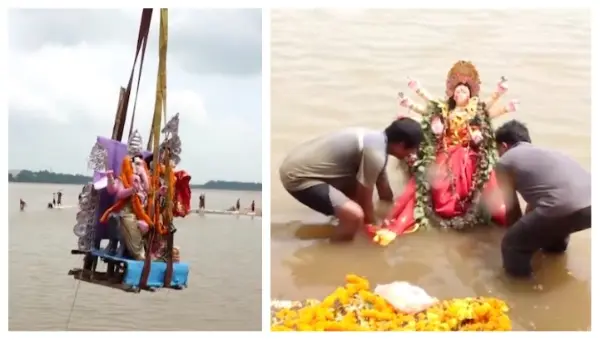 Durga Puja Festivities Conclude In Odisha’s Twin Cities With Idol Immersion
