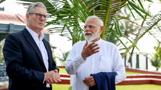Narendra Modi and Keir Starmer