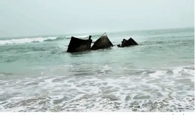 Ship Wreckage Surfaces Near Odisha’s Kendrapada After Cyclone Montha