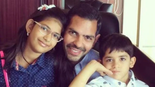 Sunjay Kapur with children samaira & kiaan
