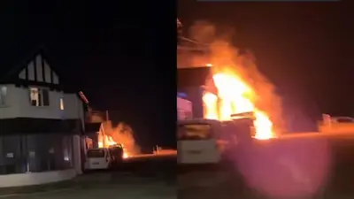 UK mosque set ablaze