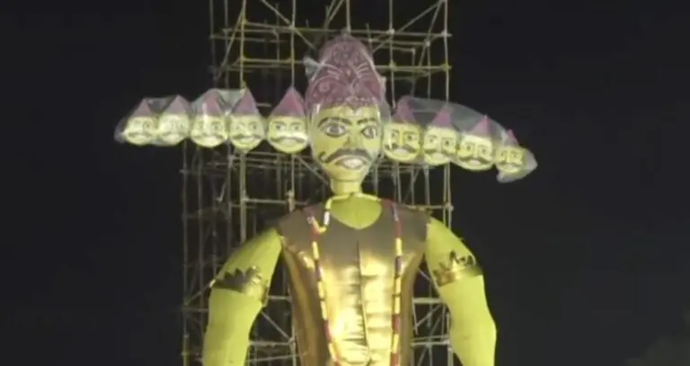 Massive 70-Foot Effigy Of Ravan To Go Up In Flames In Odisha’s Cuttack City