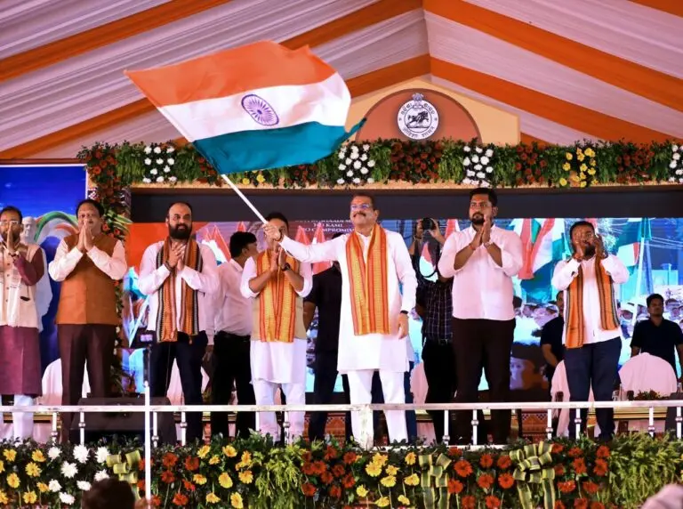 Dharmendra Pradhan Lays Stone For Rs 101-Cr Projects, Leads Unity March In Odisha’s Bhadrak