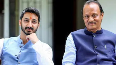 Ajit Pawar and son Parth Pawar