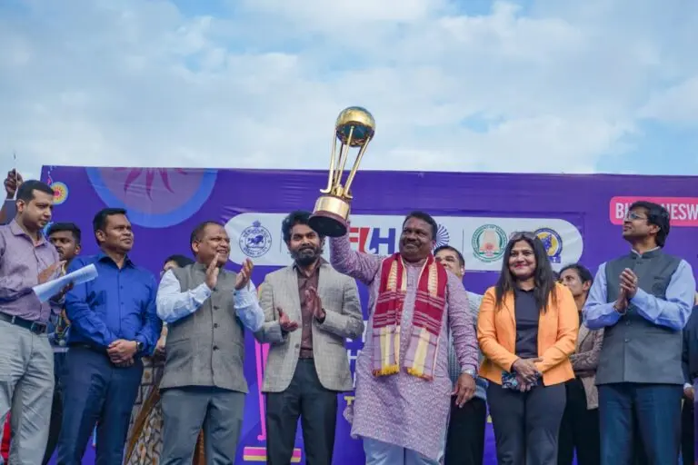 FIH Men's Junior World Cup 2025 trophy in Bhubaneswar