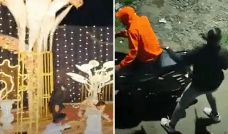 Groom Knifed At Wedding Venue; Drone Records Crime And Chases Accused