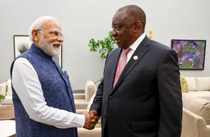 PM Modi Meets South African President; Cooperation In Trade, Investment And Skill Development Discussed