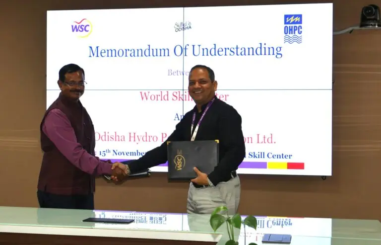 OHPC Signs MoU With World Skill Center To Train Youths From 5 Odisha Dists