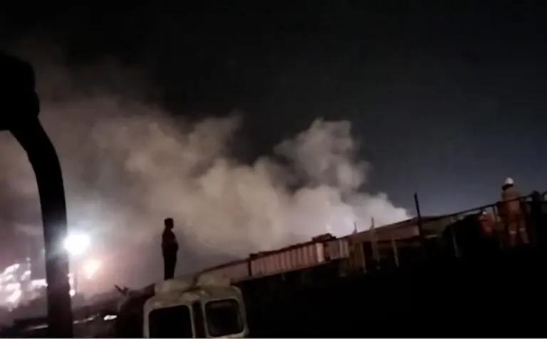 Cargo Vessel Catches Fire During Coal Loading At Paradip Port In Odisha