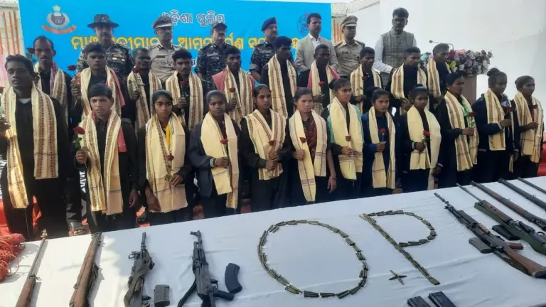 22 Maoists Surrender In Malkangiri After Reward Hike; Kandhamal Releases Most Wanted List With Cash Prizes