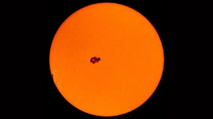 Giant hole in sun