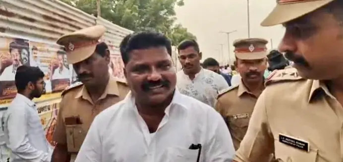 Man Stopped While Entering Actor Vijay’s Rally With Gun; Event Being Held Under Tight Security