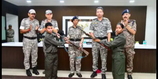 Eleven Maoists, With Collective Reward Of Rs 82 Lakh, Lay Down Arms Before Maharashtra DGP