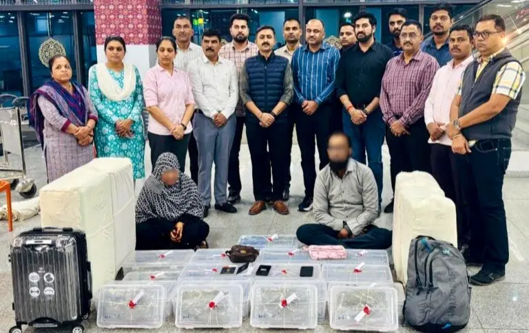 Foreign Couple Nabbed At Surat Airport With Over 17 Crore Worth Of Hydroponic Weed