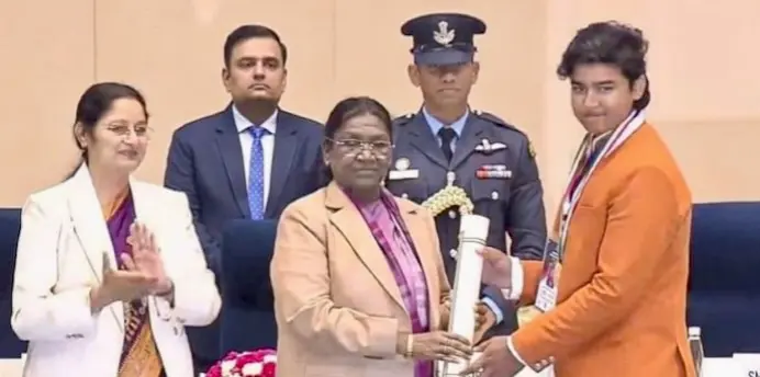 Vaibhav Suryavanshi Receives Highest Civilian Award For Children From President