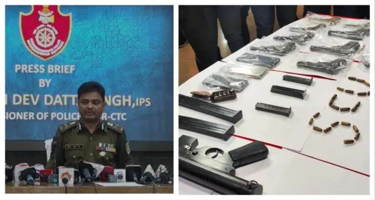 Inter-State Arms Racket Busted In Bhubaneswar As 2 Arrested With Carbine, Semi-Automatic Pistols