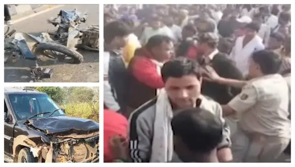 Blockade On Biju Expressway In Odisha As 2 Cousins Die In Scooter-Car Collision