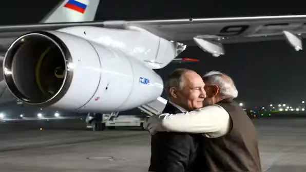 Modi greets Putin