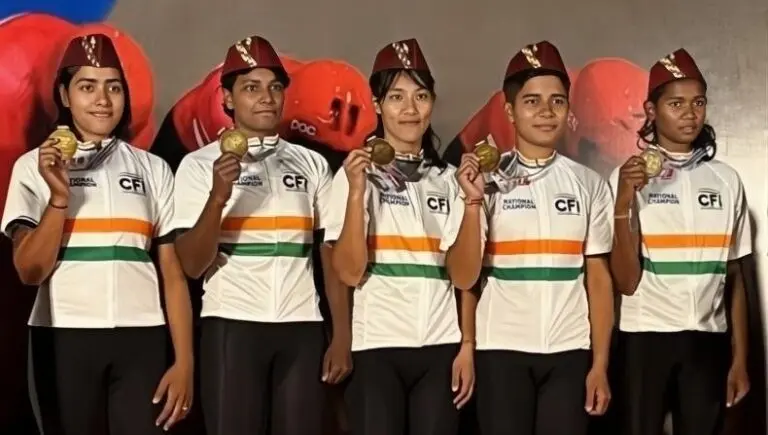 Odisha cycling women's team gold