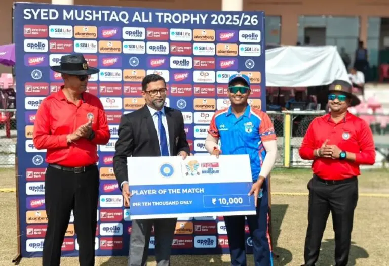 Odisha pacer Rajesh Mohanty player of the match