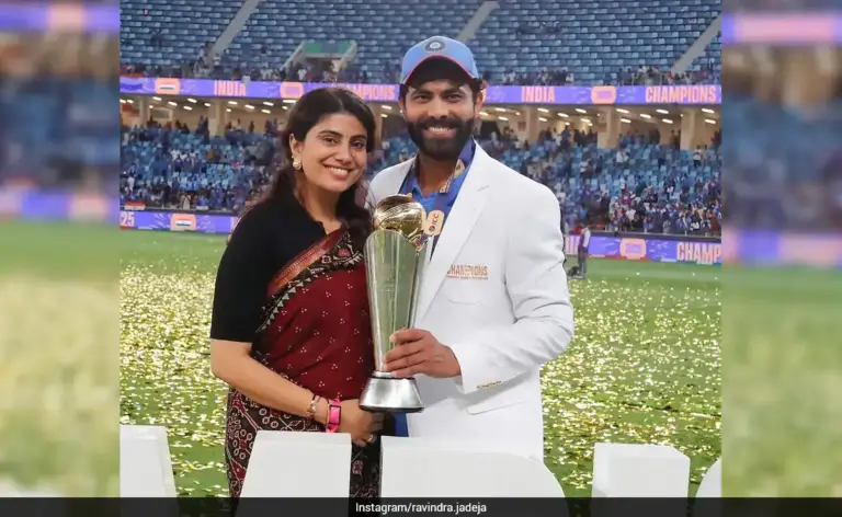 Ravindra Jadeja with wife rivaba jadeja