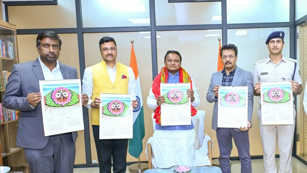 Odisha CM Unveils Puri Jagannath Temple’s 2026 Calendar, Diary