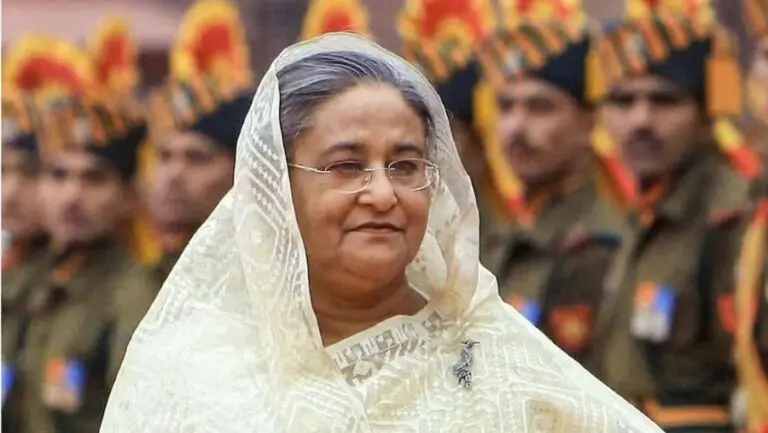 Sheikh Hasina how long in India