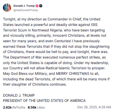 Trump on social truth