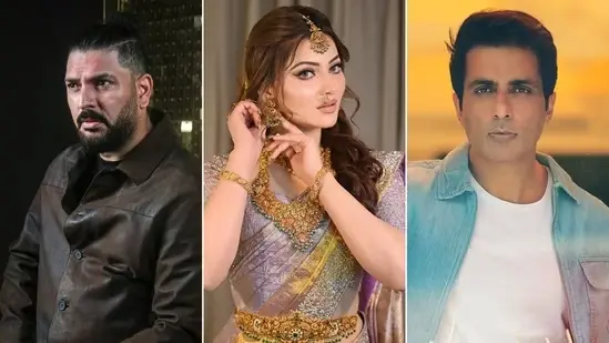 Yuvraj singh, Urvashi Rautela, Sonu Sood