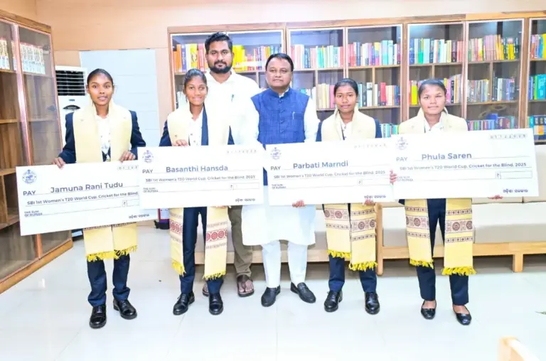 CM Majhi Presents Rs 11 Lakh Reward To Blind Women’s T20 World Cup Champions From Odisha