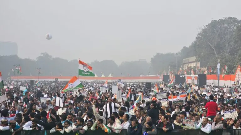 [Watch] Congress Rally Against Vote Chori Begins At Ramlila Maidan, Rahul Gandhi Likely To Address
