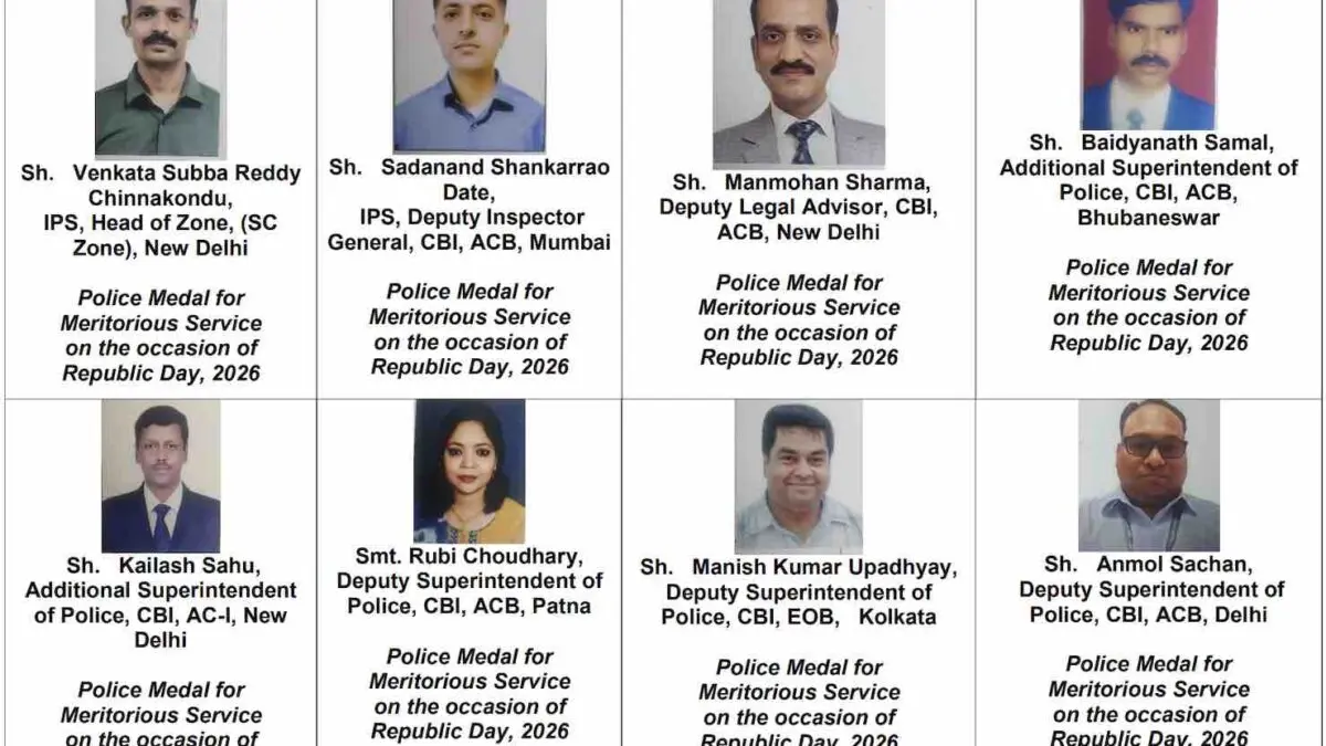 31 CBI Officers Bag Police Medals: R G Kar Case Investigator, Bhubaneswar Additional SP Among Recipients