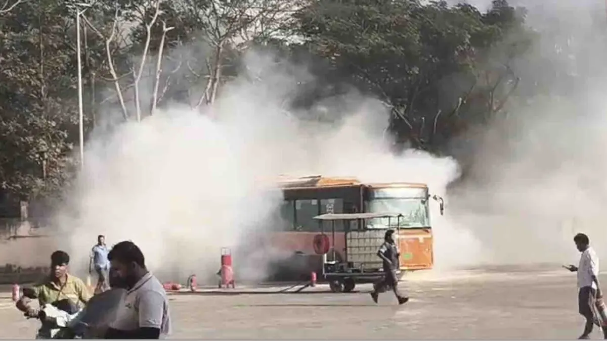 Another Fire In Ama Bus’ Electric Fleet In Bhubaneswar Within 24 Hours
