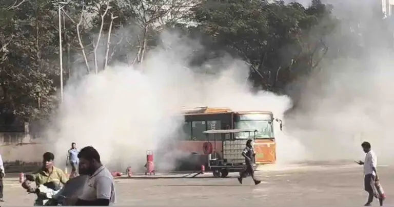 Another Fire In Ama Bus’ Electric Fleet In Bhubaneswar Within 24 Hours