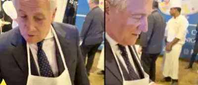 Italian Foreign Minister Antonio Tajani Turns Chef, Serves Risotto At New Delhi Event