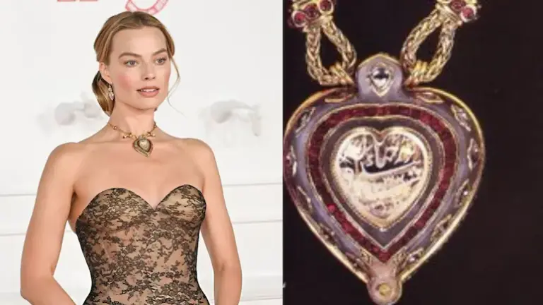 Margot Robbie wears Taj Mahal necklace