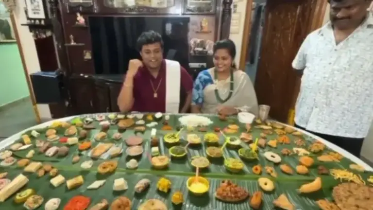 Mega Sankranti feast for son-in-law