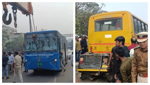 Woman Passenger Among 2 Killed As Ama Bus Rams Auto At Rupali Square In Bhubaneswar