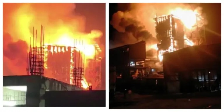 Ethanol Factory Reduced To Ashes In Midnight Fire In Odisha’s Sonepur