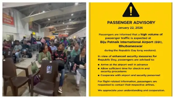 R-Day Rush Alert At Bhubaneswar Airport: Flyers Advised To Reach Early Amid Heightened Security