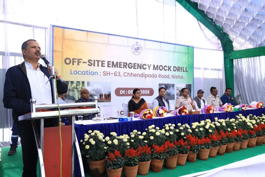 Mock drill at Jindal Steel, Angul