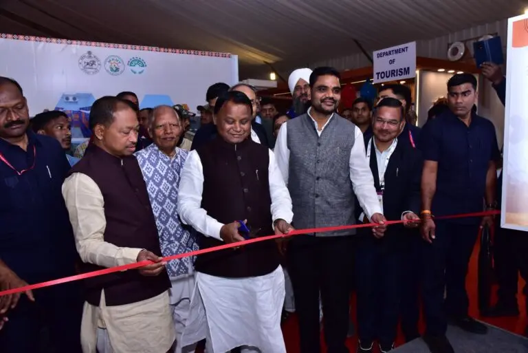 CM Mohan Majhi Inaugurates OMC Pavilion At Enterprise Odisha 2026 In Rourkela