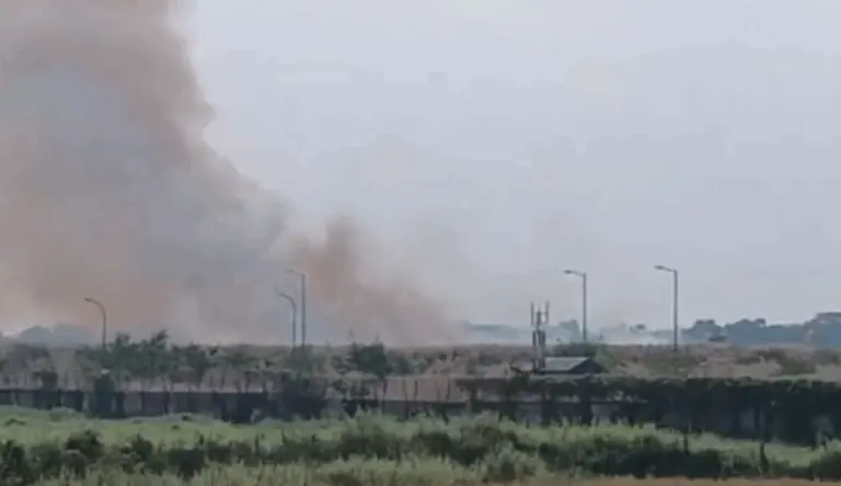 Fire Breaks Out Near Bhubaneswar Airport Runway, Contained