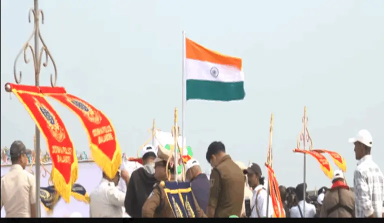 Odisha Police Unfurl National Flag At 14 Uninhabited Islands