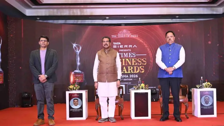 Times Business Awards Odisha 2026: Union Minister Pradhan Hails Wealth Creators, Vision For Self-Reliant State
