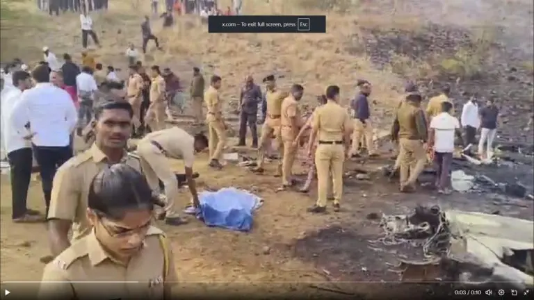 Here’s How An Eyewitness Recalls Horror At Baramati Plane Crash