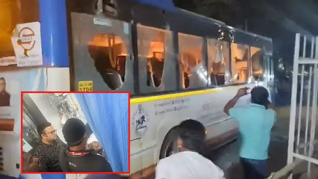 Ama Bus Vandalised After Hitting Cyclist Near Bhubaneswar’s Palashpalli Overbridge