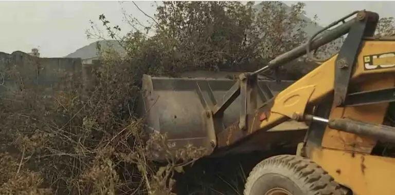 Boundary Wall On Govt Land At Ex-BJD MLA Pranab Balabantaray’s Farmhouse Bulldozed