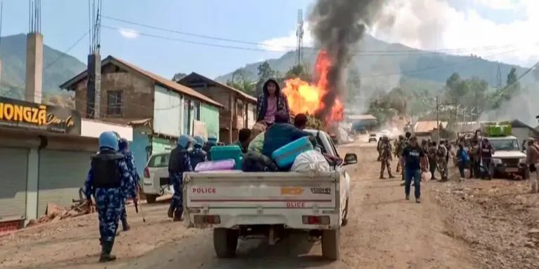 Fresh Firing In Manipur’s Ukhrul As Violence Enters Third Day, 21 Houses Torched, Internet Suspended